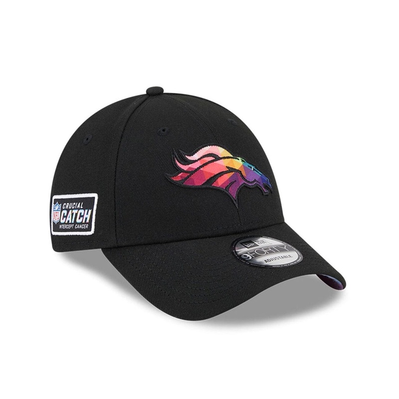 Denver Broncos New Era NFL 23 Crucial Catch 9FORTY Snapback Hat – Black