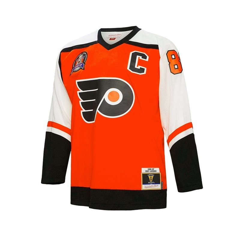 Eric Lindros Philadelphia Flyers Mitchell & Ness NHL 96-97 Blue Line Jersey