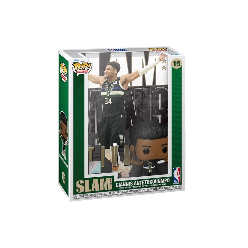 Giannis Antetokounmpo Milwaukee Bucks Funko NBA Slam Magazine Pop Figure