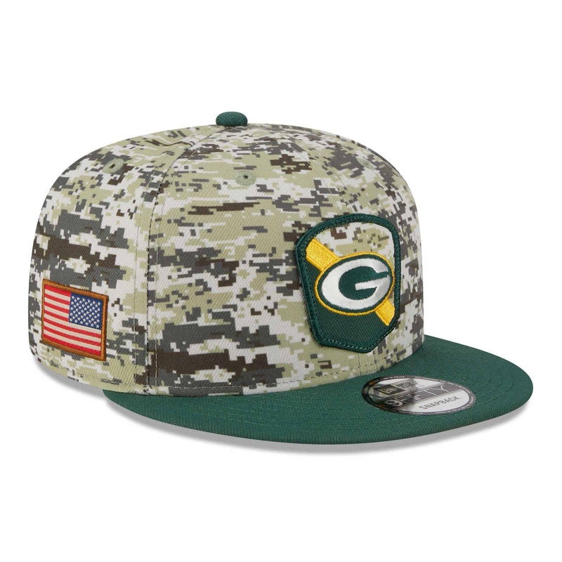 Green Bay Packers New Era NFL 23 Salute To Service 9FIFTY Snapback Hat