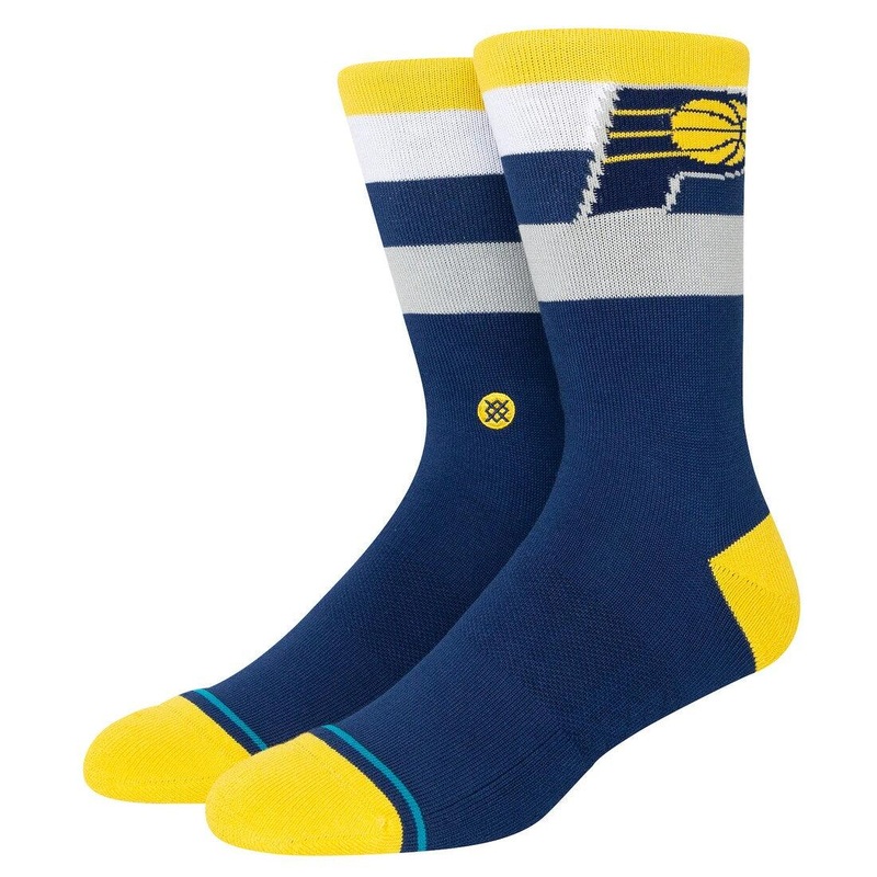 Indiana Pacers Stance NBA Team Stripe Crew Socks – Navy