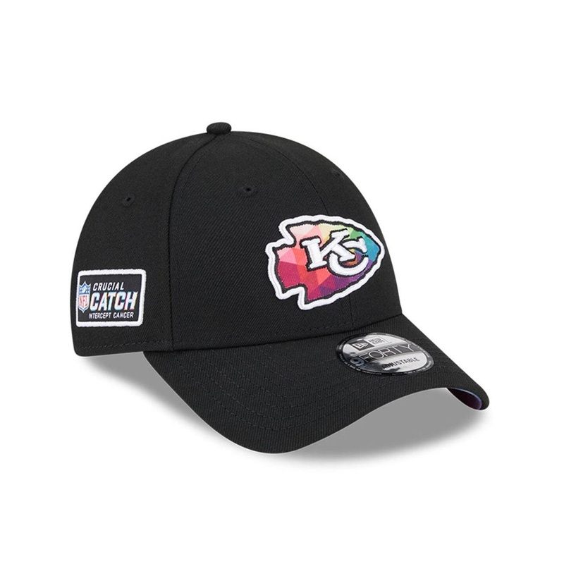 Kansas City Chiefs New Era NFL 23 Crucial Catch 9FORTY Snapback Hat – Black
