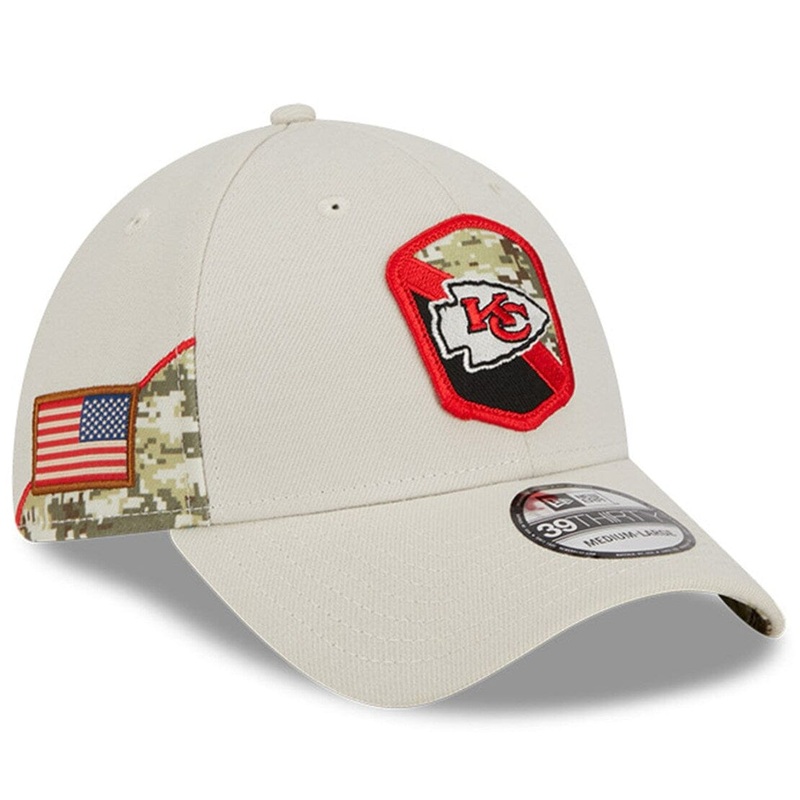 Kansas City Chiefs New Era NFL 23 Salute To Service 39THIRTY Stretch-Fit Hat
