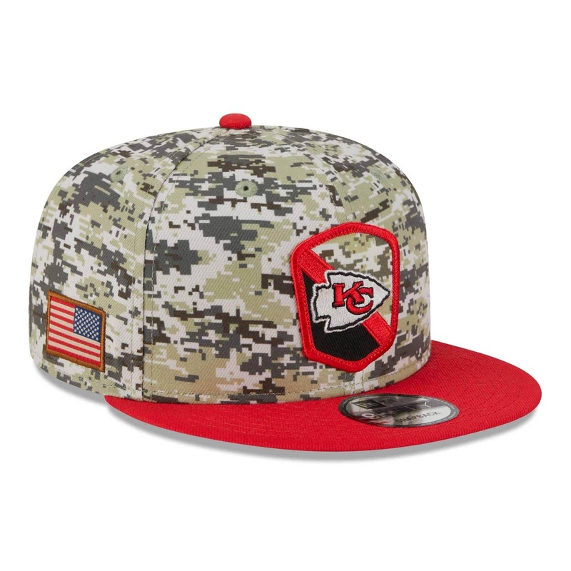 Kansas City Chiefs New Era NFL 23 Salute To Service 9FIFTY Snapback Hat