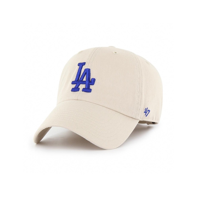 Los Angeles Dodgers ’47 MLB Team Clean Up Strapback Hat – Bone