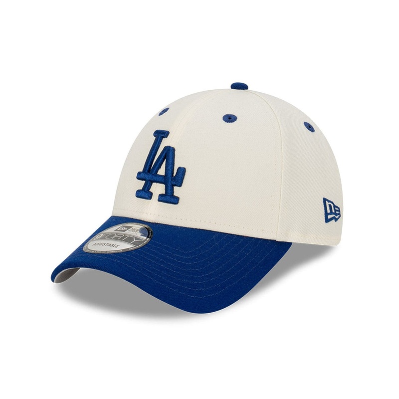 Los Angeles Dodgers New Era MLB Team 2T 9FORTY Snapback Hat – Chrome White