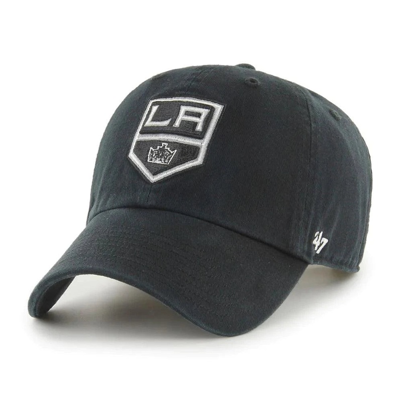 Los Angeles Kings ’47 NHL Team Clean Up Strapback Hat – Black