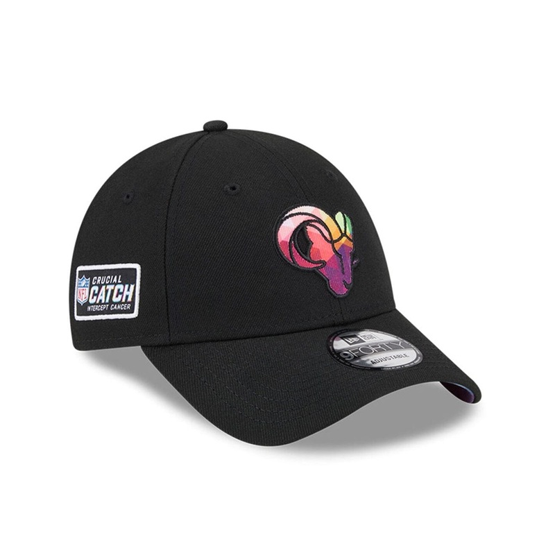 Los Angeles Rams New Era NFL 23 Crucial Catch 9FORTY Snapback Hat – Black