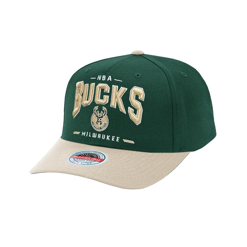 Milwaukee Bucks Mitchell & Ness NBA Headline Arch Classic Red Snapback Hat