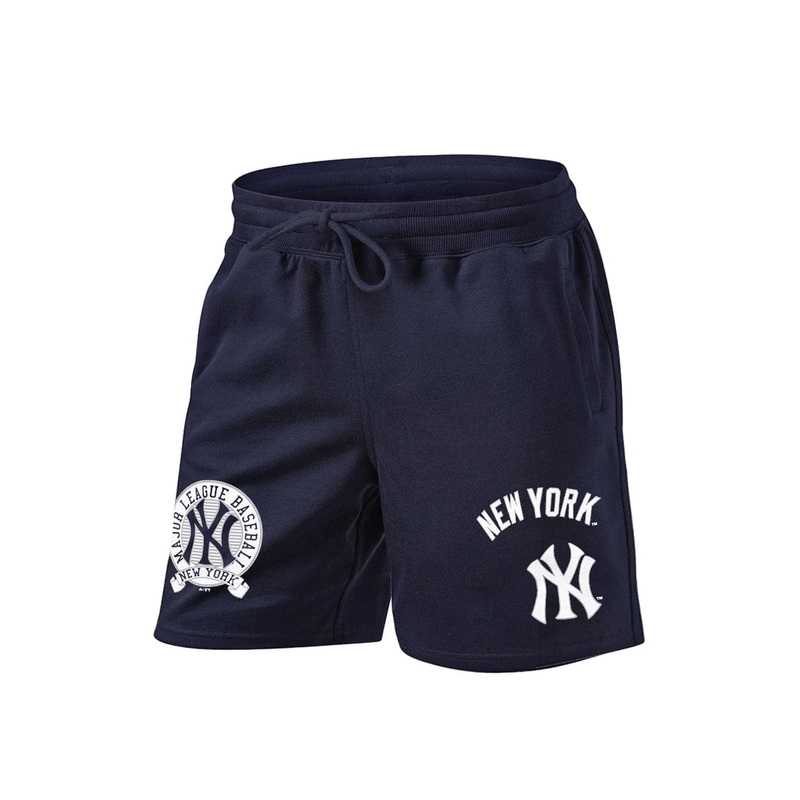 New York Yankees Majestic MLB Classic Graphic Fleece Shorts – Navy