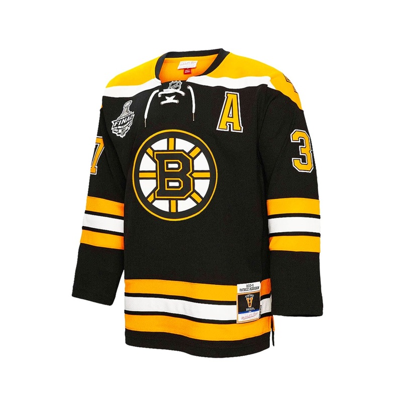 Patrice Bergeron Boston Bruins Mitchell & Ness NHL 10 Blue Line Jersey