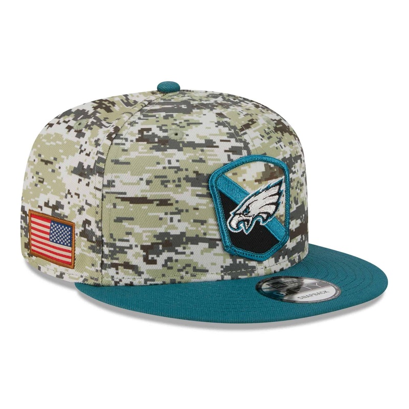 Philadelphia Eagles New Era NFL 23 Salute To Service 9FIFTY Snapback Hat
