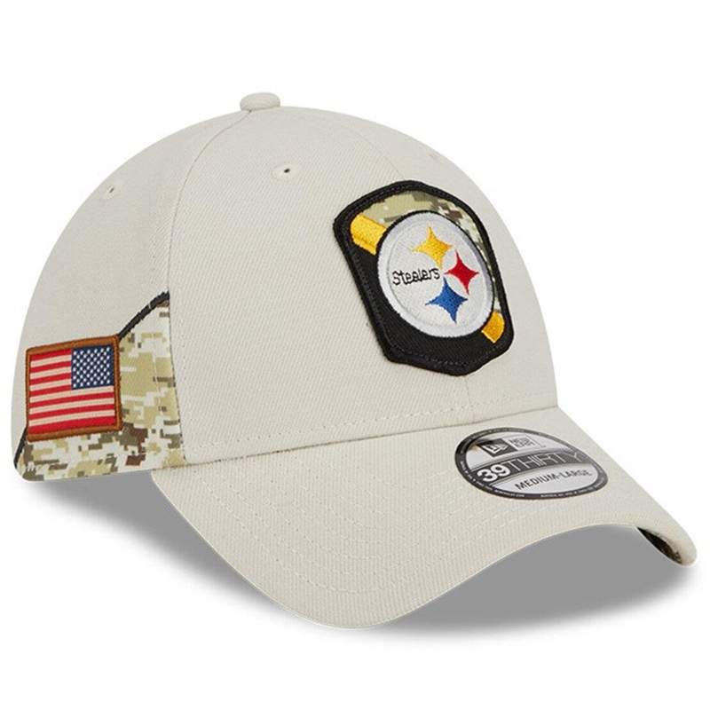 Pittsburgh Steelers New Era NFL 23 Salute To Service 39THIRTY Stretch-Fit Hat