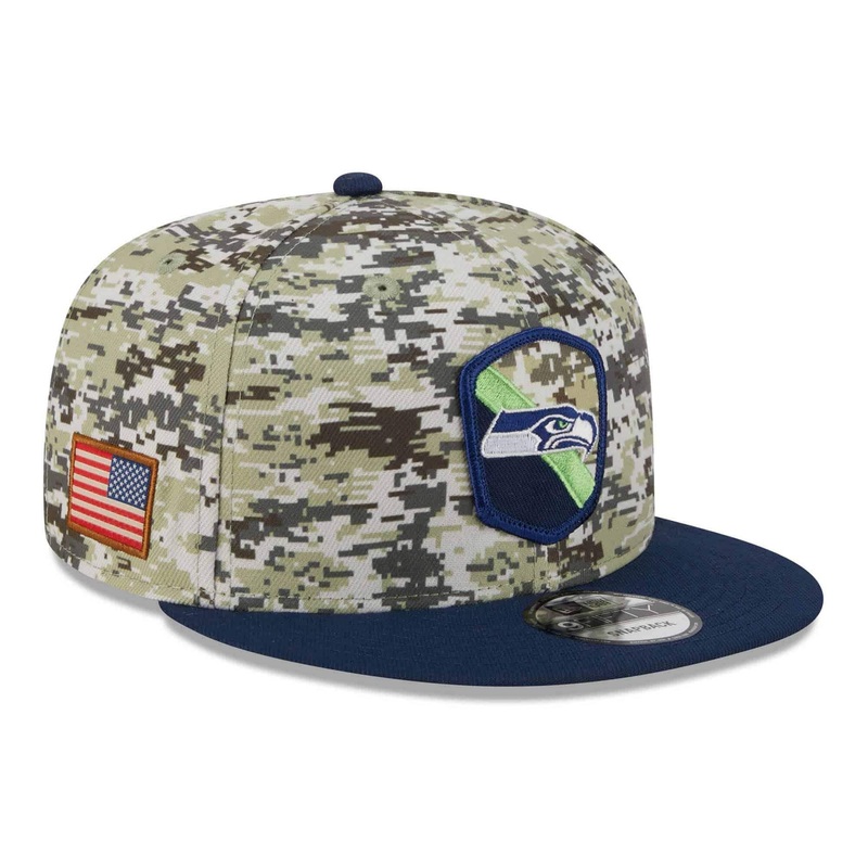 Seattle Seahawks New Era NFL 23 Salute To Service 9FIFTY Snapback Hat