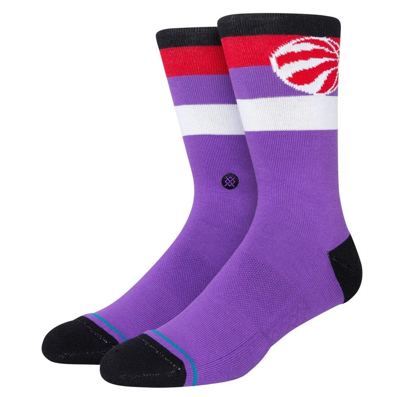 Toronto Raptors Stance NBA Team Stripe Crew Socks – Purple
