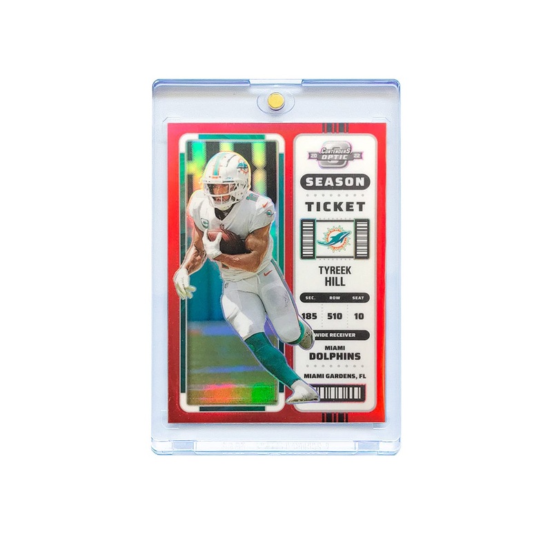 Tyreek Hill Miami Dolphins Panini NFL 22 Contenders Red /175 Card