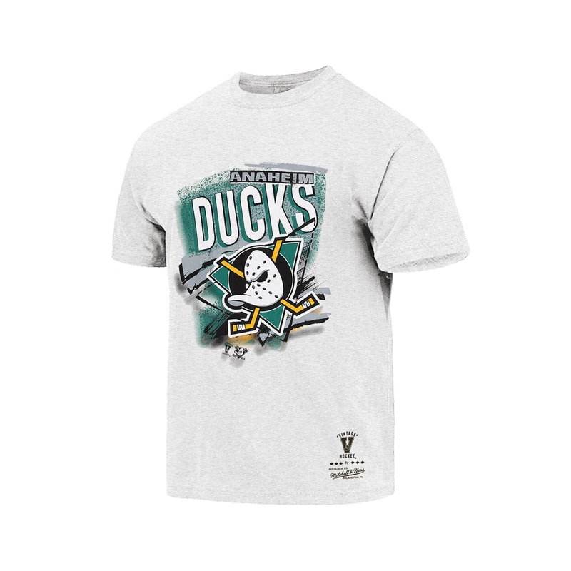 Anaheim Mighty Ducks Mitchell & Ness NHL Abstract Vintage T-Shirt – Marle