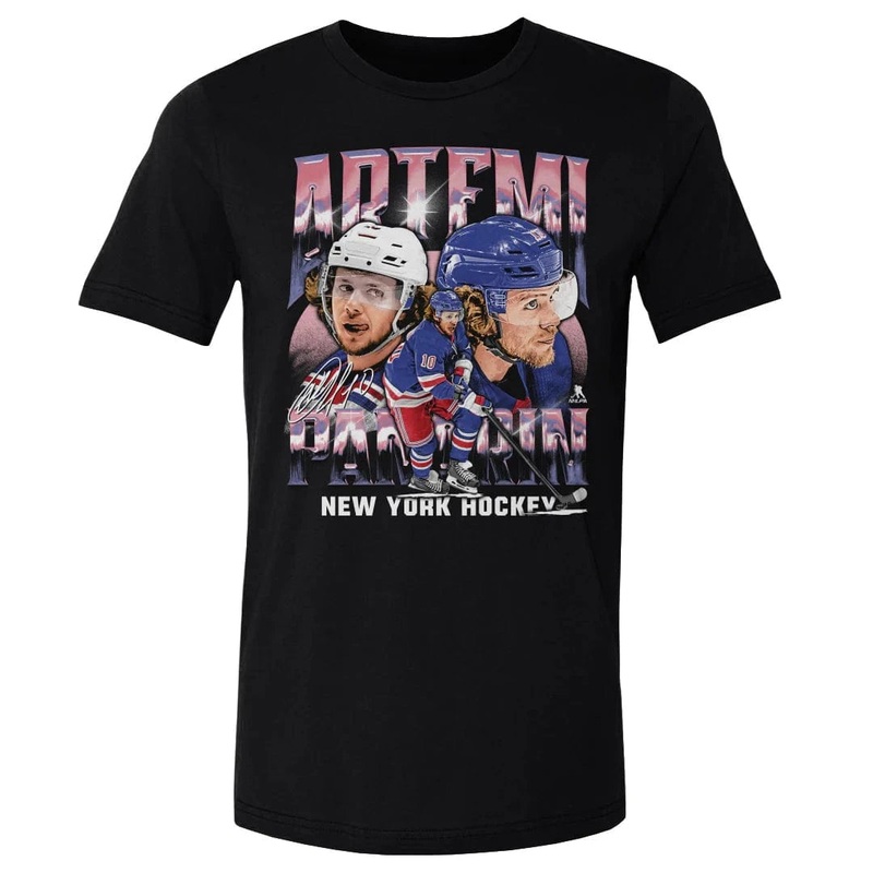 Artemi Panarin New York Rangers 500 Level NHL Vintage Player T-Shirt – Black