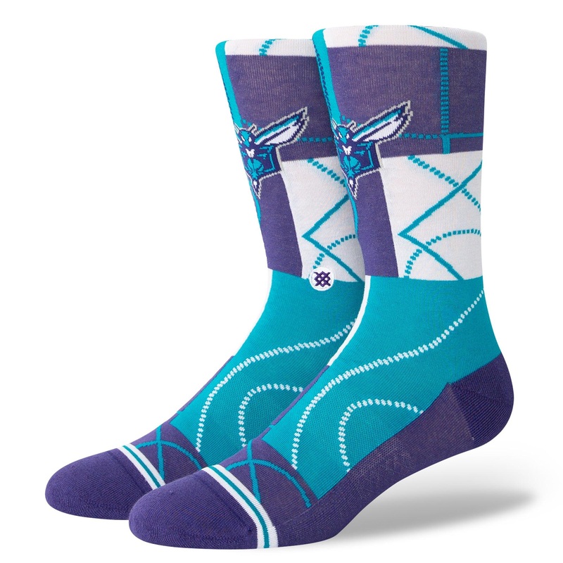Charlotte Hornets Stance NBA Zone Crew Socks – Purple