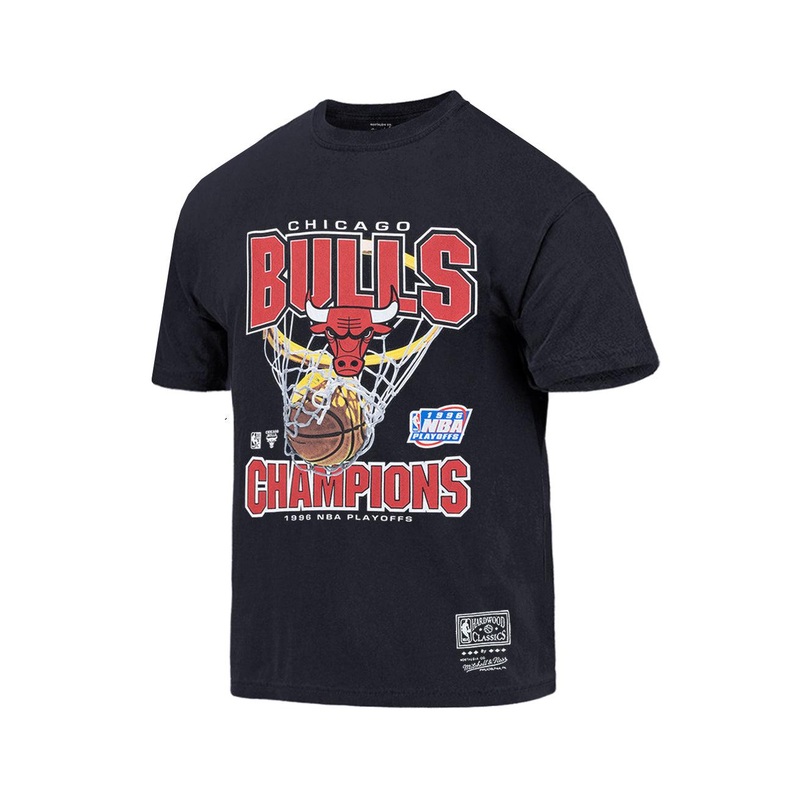 Chicago Bulls Mitchell & Ness NBA Nothing But Net Vintage T-Shirt – Black