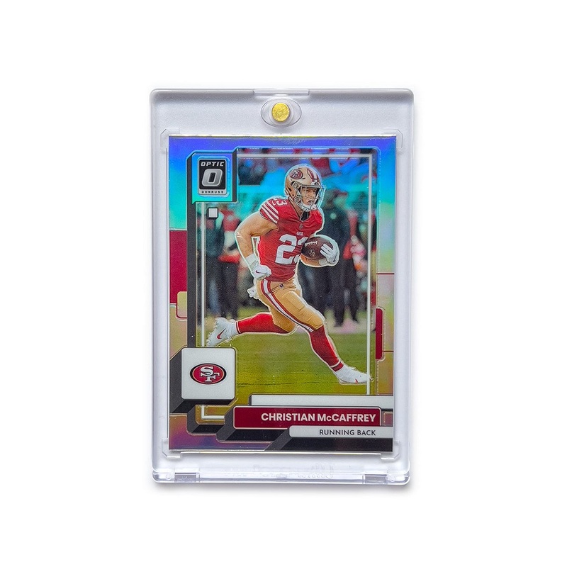 Christian McCaffrey San Francisco 49ers Panini NFL 22 Optic Holo Card