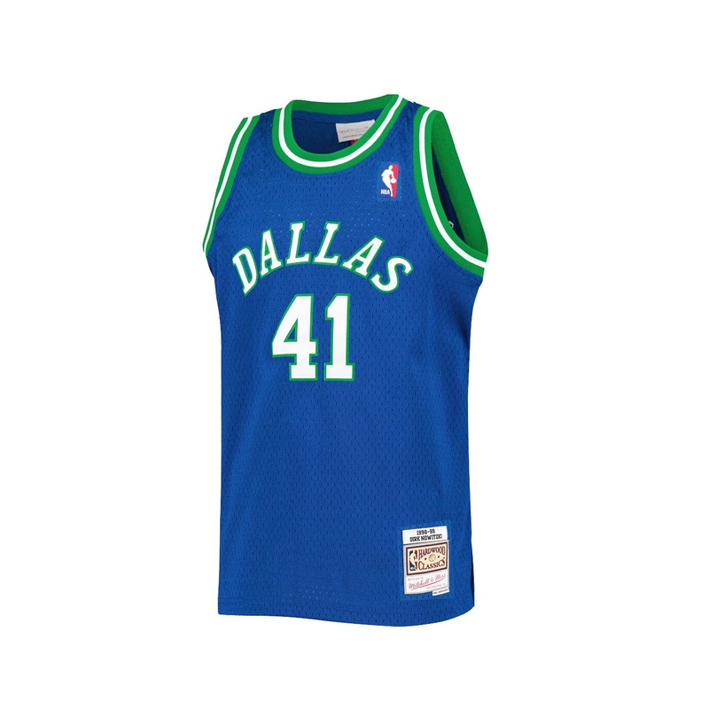 Dirk Nowitzki Dallas Mavericks Mitchell & Ness NBA 98-99 Swingman Jersey – Blue
