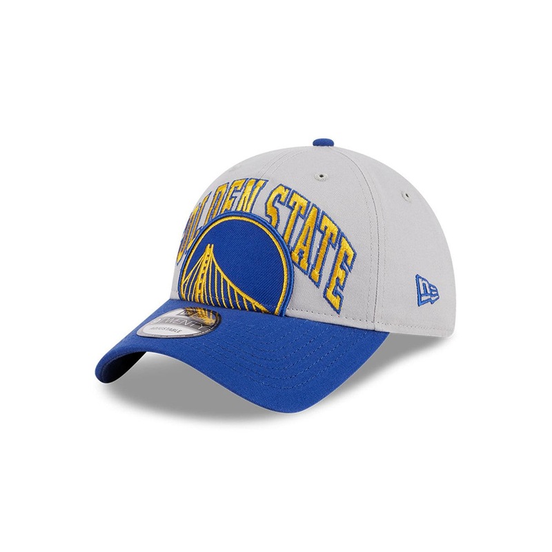 Golden State Warriors New Era NBA Tip-Off 23 9TWENTY Strapback Hat – Grey