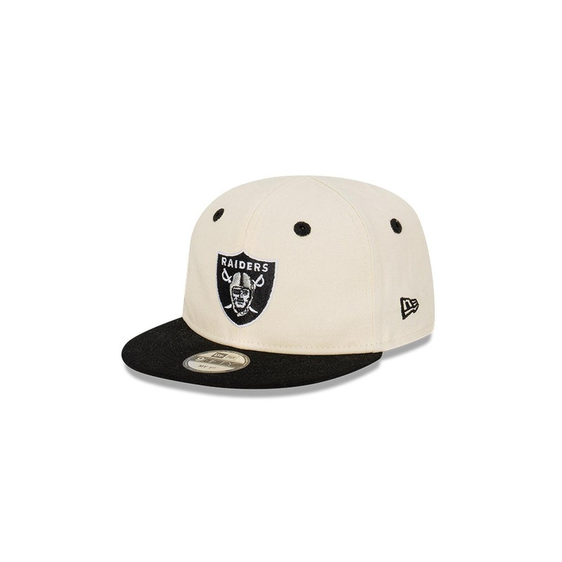 Infants Las Vegas Raiders New Era NFL 2 Tone My 1st 9FIFTY Snapback Hat – Chrome White