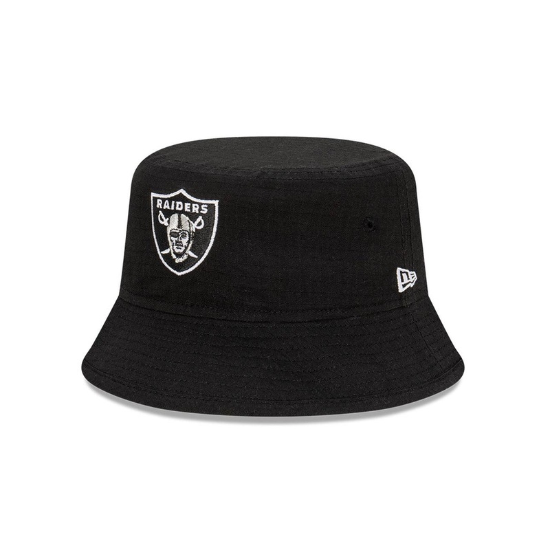 Las Vegas Raiders New Era NFL Ripstop Midi Bucket Hat – Black