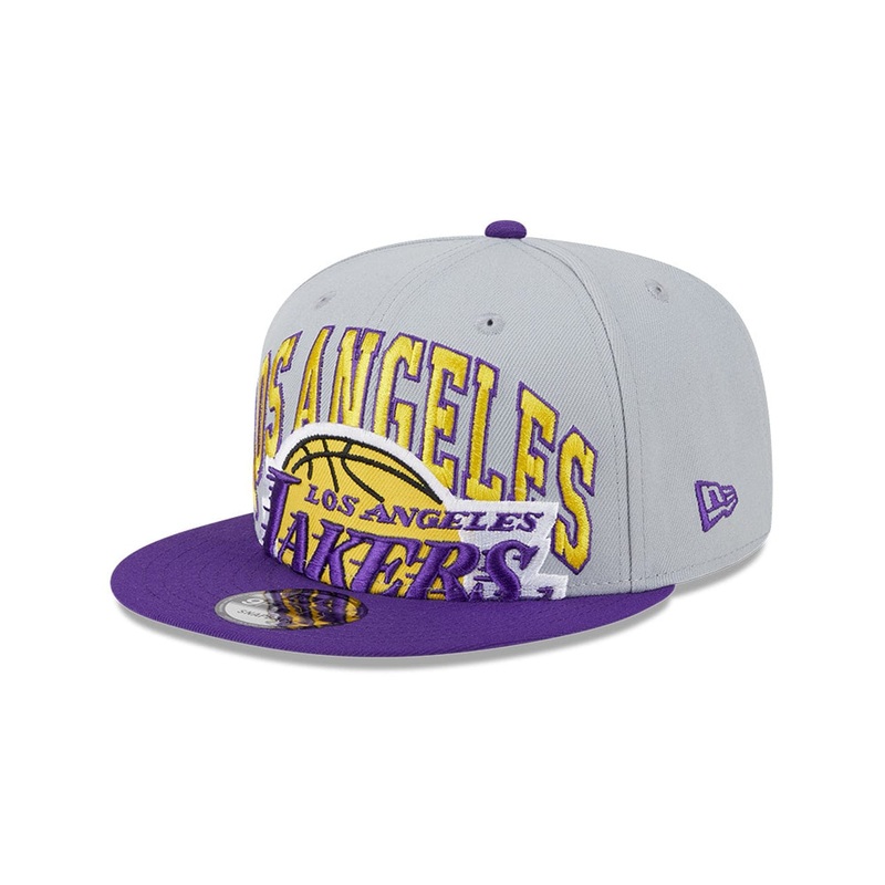 Los Angeles Lakers New Era NBA Tip-Off 23 9FIFTY Snapback Hat – Grey