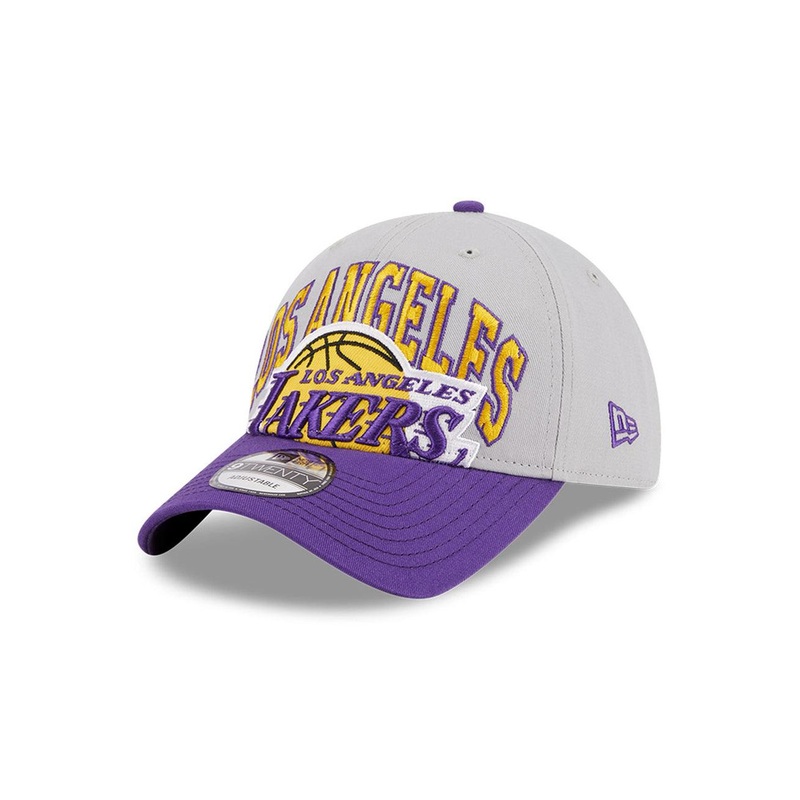 Los Angeles Lakers New Era NBA Tip-Off 23 9TWENTY Strapback Hat – Grey