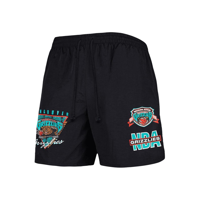 Memphis Grizzlies Mitchell & Ness NBA Where You At Nylon Shorts – Black