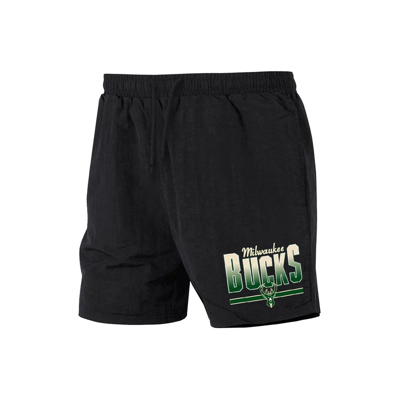 Milwaukee Bucks NBA Bloomfield Nylon Shorts – Black