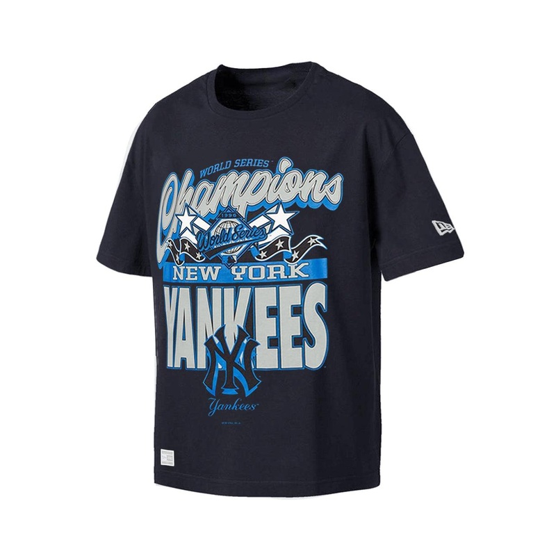 New York Yankees New Era MLB 96 Champs Oversized T-Shirt – Navy