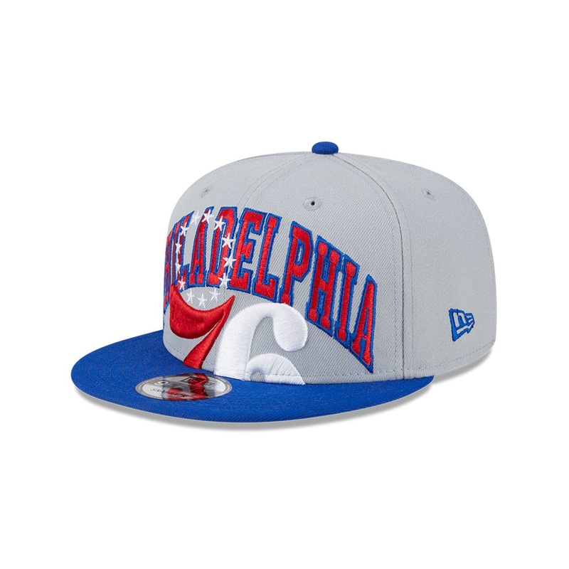 Philadelphia 76ers New Era NBA Tip-Off 23 9FIFTY Snapback Hat – Grey