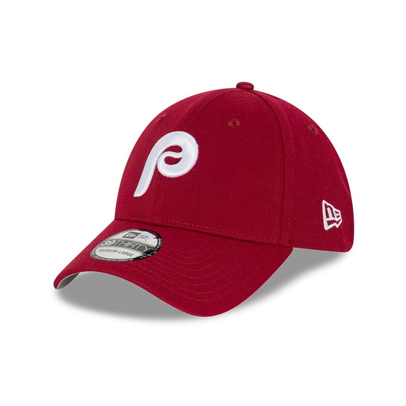Philadelphia Phillies New Era MLB Cooperstown 39THIRTY Stretch-Fit Hat – Maroon