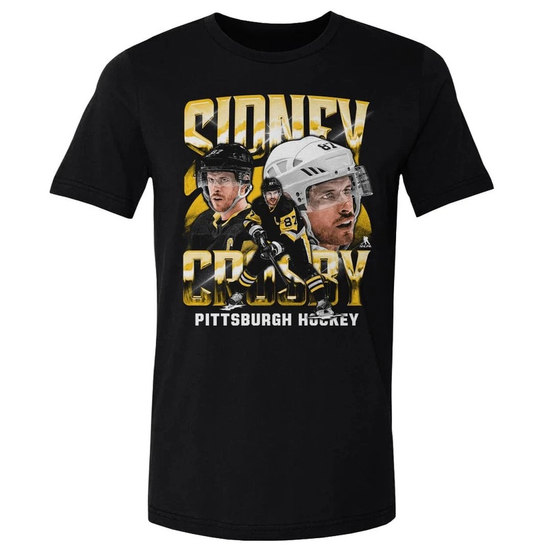 Sidney Crosby Pittsburgh Penguins 500 Level NHL Vintage Player T-Shirt – Black