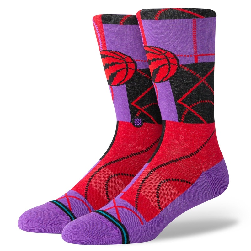 Toronto Raptors Stance NBA Zone Crew Socks – Purple