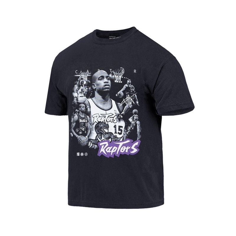 Vince Carter Toronto Raptors Mitchell & Ness NBA Homage Vintage T-Shirt – Faded Black