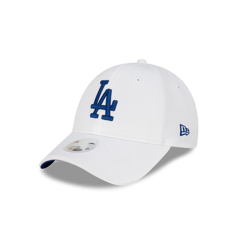 Womens Los Angeles Dodgers New Era MLB Optic Performance 9FORTY Strapback Hat – White