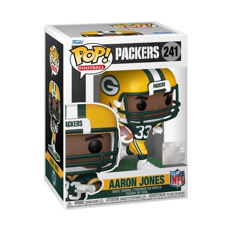 Aaron Jones Green Bay Packers Funko NFL Pop Vinyl 3.75″ Figure – Green