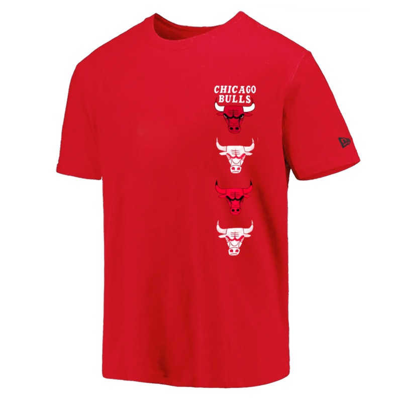 Chicago BullsNew Era NBA 24 City Edition T-Shirt – Red