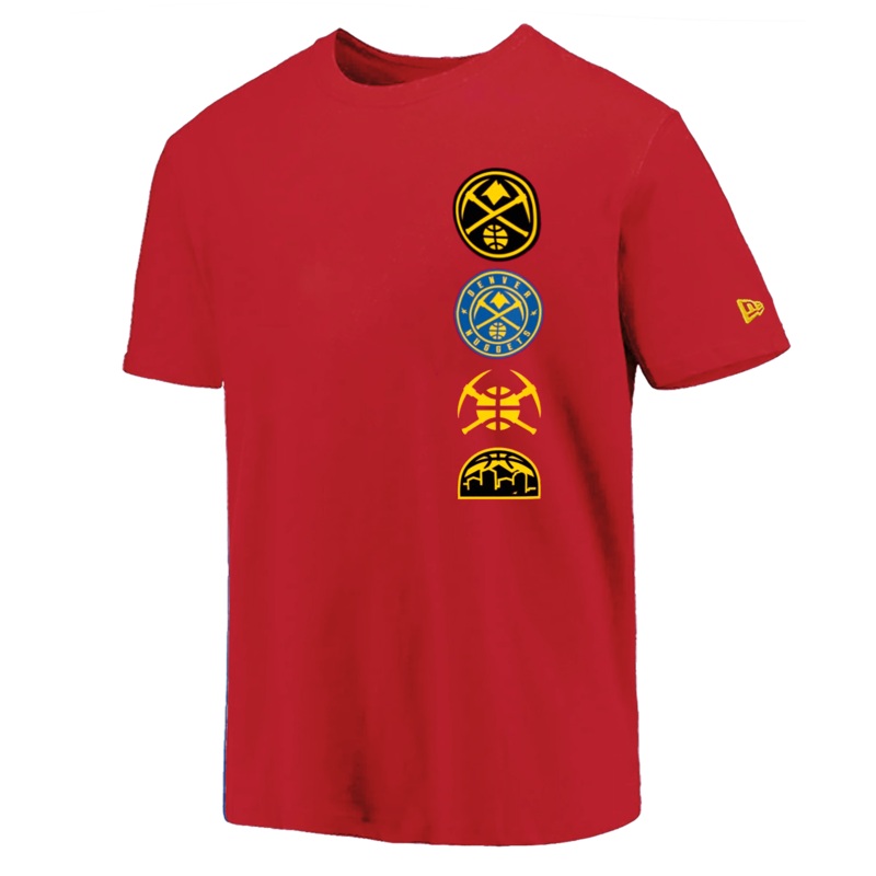 Denver Nuggets New Era NBA 24 City Edition T-Shirt – Dark Red