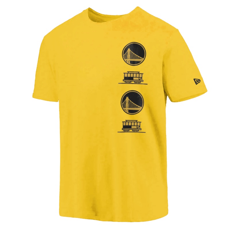 Golden State Warriors New Era NBA 24 City Edition T-Shirt – Yellow