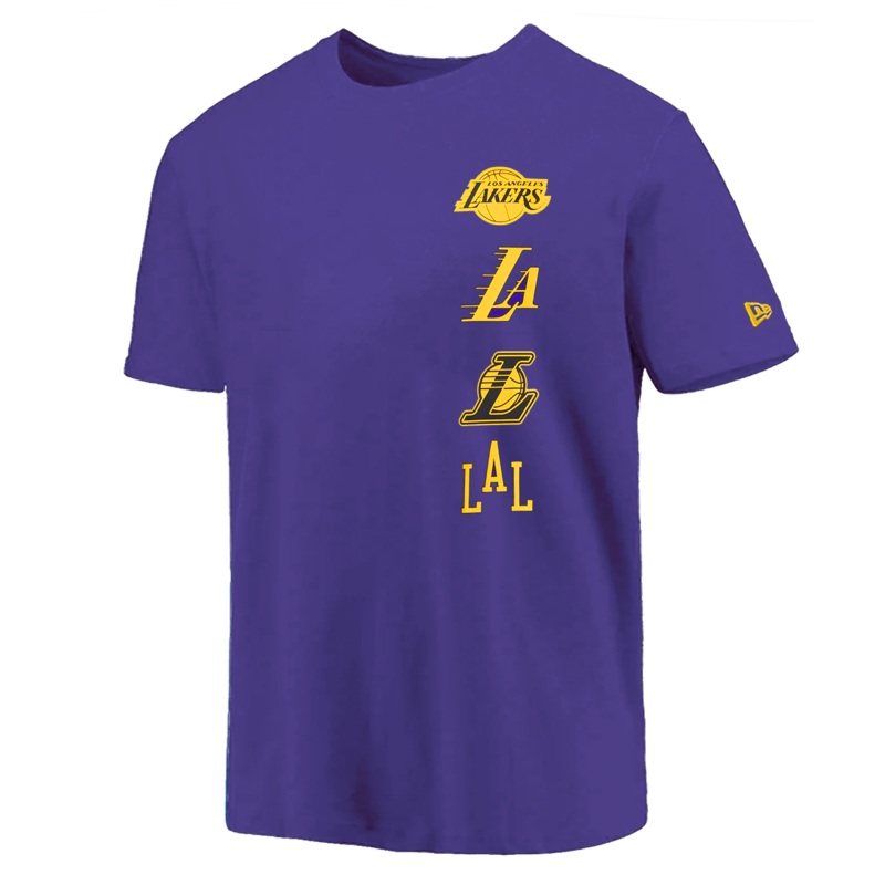 Los Angeles Lakers New Era NBA 24 City Edition T-Shirt – Purple