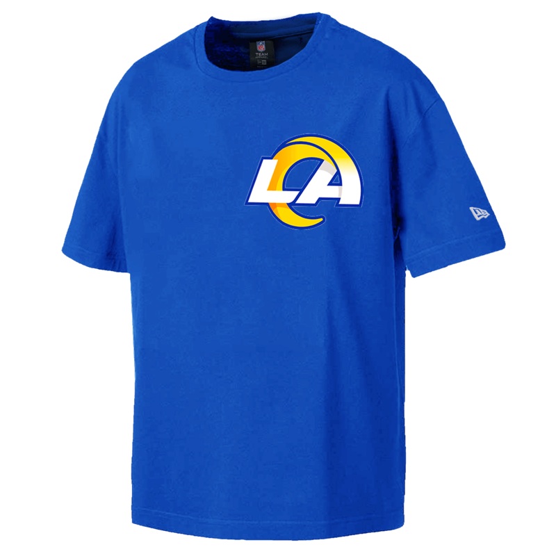 Los Angeles Rams New Era NFL Logo Select Oversized T-Shirt – Blue
