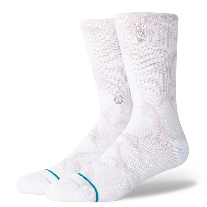 NBA Logoman Dye Stance NBA Crew Socks – Light Grey