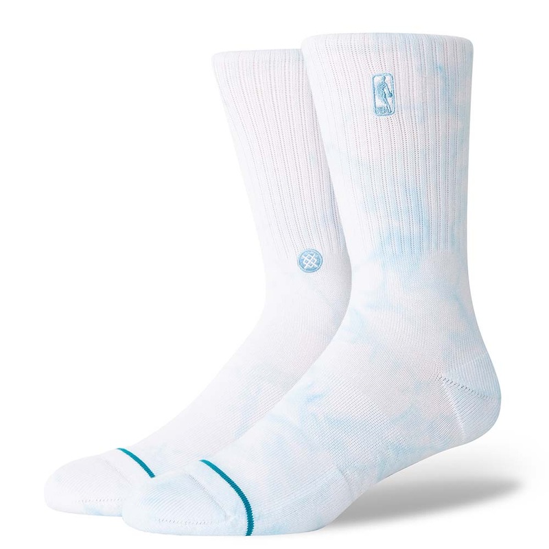 NBA Logoman Dye Stance NBA Crew Socks – White / Light Blue