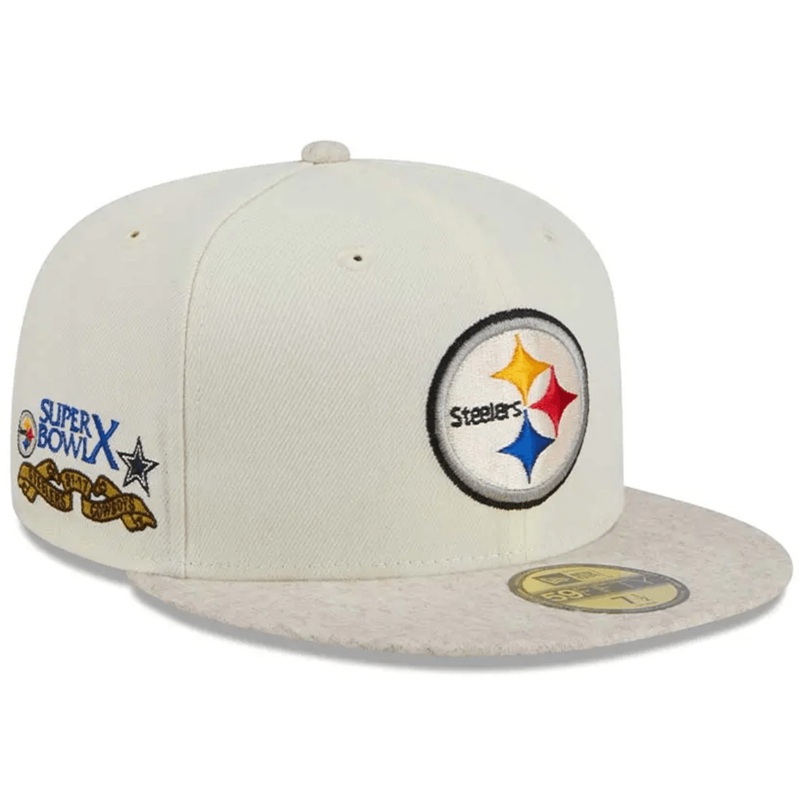Pittsburgh Steelers New Era NFL Match-Up 59FIFTY Fitted Hat – Chrome