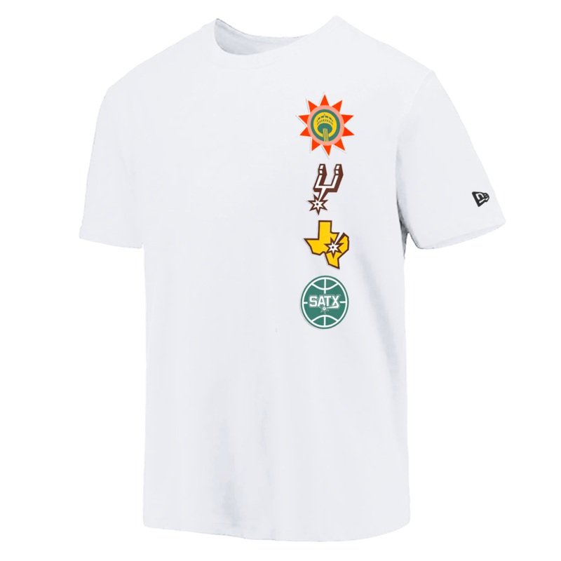 San Antonio Spurs New Era NBA 24 City Edition T-Shirt – White